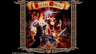Battle Chess Enhanced CD-ROM (DOS) 2022- CPU(Red) Vs Me (Blue)