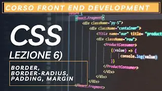 CORSO CSS - Lezione 6 - border, border-radius, padding, margin