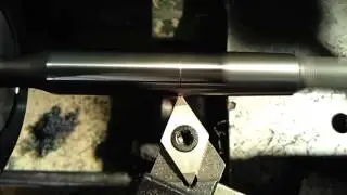 Hard Turning a HSS Shaft on a lathe with a CBN Insert