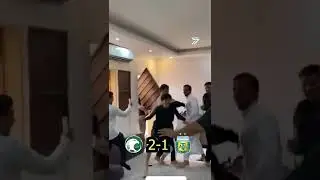 SAUDI ARABIA FAN RIPS DOOR OFF IN CELEBRATION VS ARGENTINA #worldcup #worldcup2022 #qatar #saudi
