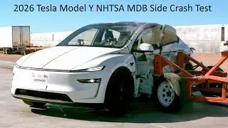 2026-2027 Tesla Model Y NHTSA MDB Side Crash Test