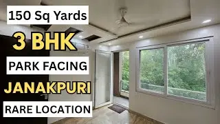 3 BHK DDA Approved Builder Floor in Janakpuri | 150 Sq Yards | Park Facing | Prime Location