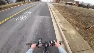 single motor vs. dual motor electric scooter on a decent hill... ninebot max G2 vs Minimotors