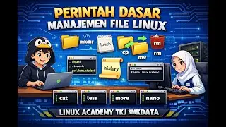 Part 1 Linux Academy TKJ SMKDATA : Perintah Dasar Manajemen File Linux