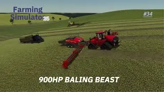 Survival 4x, Grass Cutting, Massive Baling Operation & Heavy Transport |  FS25 #34