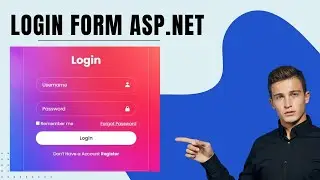 How to Implement Modern Attractive Transparent Login Form with CSS in Asp.Net easily | Hindi | C#