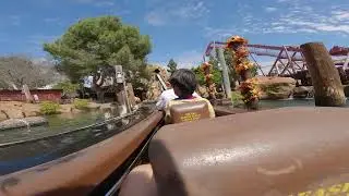 [4K] Halloween Hootenanny Timber Mountain Log Ride Copy-Free On-Ride POV Day Knott's Berry Farm 2025