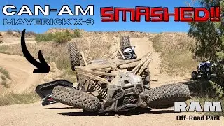 CRAZY CRASH! CAN-AM X3 SXS