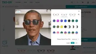 Eyeglasses 3D model, photochromic lenses, Live Try-on (Desktop version)