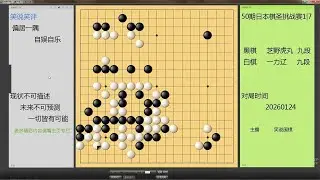 日棋圣挑战17，虎丸数次取得压倒优势，一力辽顽强爬起强力反击