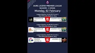 DURG LEGEND PREMIER LEAGUE 2.0 // DAY 6