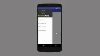 Android Navigation Drawer on top of Actionbar demo