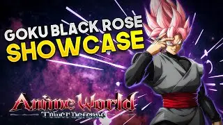 (NEW CODE) GOKU BLACK ROSE SHOWCASE | ANIME WORLD TOWER DEFENSE
