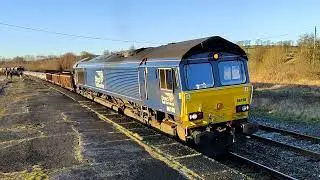Network Rail Engineers Freight Move DRS 66108 6K05 Hellifield 05/01/2022
