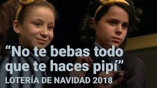AYA Y CARLA hablando tras cantar EL GORDO | Lotería de Navidad 2018