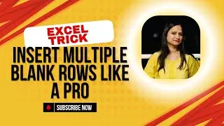 Insert Multiple Blank Rows Like a PRO 📊 | Boost Your Excel Productivity Instantly