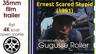 Ernest Scared Stupid (1991) 35mm film trailer, flat open matte, 4K *CROPPED
