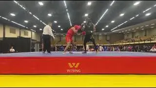 2025 USAWKF Sanda Team Trials & National Championships 70kg  Alejandro Luera vs  Justin Jivanjee