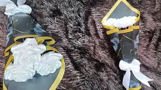 Super Easy! flower making ideas/how to make a ribbon Flower #foryou#crafts#viralvideo 