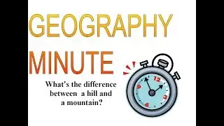 What's the difference between a hill and a mountain?