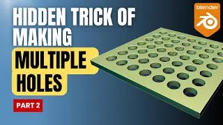 How to Make a Grid of Holes in Blender Fast! #blender #3d #tutorial