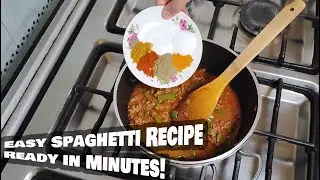 Easy Spaghetti with Meat Sauce 🍝 | One-Pot Pasta Recipe for Busy Days