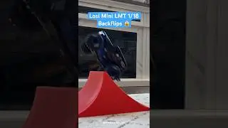 Losi Mini LMT 1/18 RC Monster Truck Backflips In House! #rccar #toys #monsterjam #automobile #diy