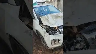 accidental brezza repairing painting work🚗#automobile #shorts #shortvideo #painting #realestate