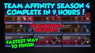 FASTEST WAY TO FINISH TEAM AFFINITY SEASON 4 IN MLB THE SHOW 21 DIAMOND DYNASTY CONQUEST GRIND