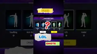 Free Lol Emote  😱 | Lol Emote Craftland Map 🤯 | #freefire #shorts #lol #crafland #garena