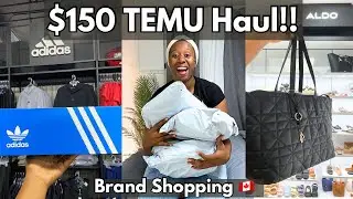 I got a WIG from Temu - Huge $150 Temu Haul - Luxury Store Shopping Spree - Life in Canada Vlog