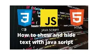 How to show and hide text in javascript #how to show and hide text in javascript