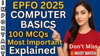 EPFO 2025 | Computer Basics Questions in One Video | Important MCQs Theory | Scoring Topic Explained
