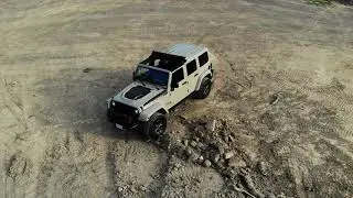 Jeep Wrangler Rubicon drone footage Mavic Air