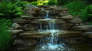 Mountain Stream Sounds: Relaxing Water Flowing Over Rocks