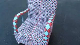 Bamileke Beaded Chieftain Chair African Stool Table