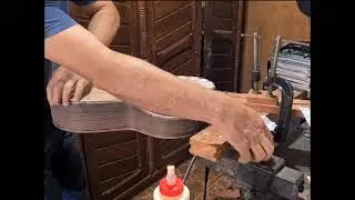 Filetando um violão Double Top Paulo Marcos