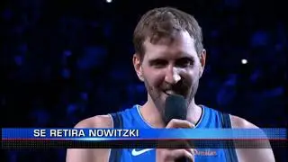 Dirk Nowitzki se despide de la NBA