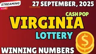 Virginia Cash Pop Lottery Results For - 27 Sep, 2025 - Coffee Break, Lunch Break - Cash 5- Powerball