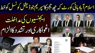 IHC 6 Judges Letter to SJC | Complete Details Of Letter | Adeel Aslam