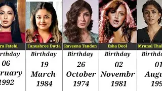 Famous Indian Actress Real Birthday 🎂🎂 Date in 2025