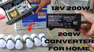 200 watt converter unboxing & review | 12 volt solar converter | 200 watt inverter@ElectronicsBing