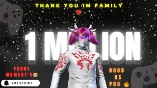 1M Subscribers Celebration🎉 Free Fire Funny Moments+Booyah Journey #freefire #1million #celebration