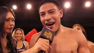 Ring Announcer to Interviewer | Post-Fight Interview with Top Rank Boxer Albert &ldquo;Chop Chop&rdquo; Gonzalez