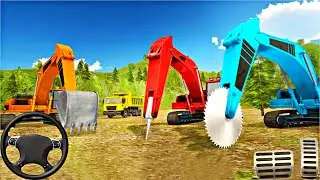 Heavy Excavator Rock Mining Stone Cutter Simulator Games   Android Gameplay