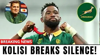 🚨KOLISI FINALLY SPEAKS OUT! RASSIE ERASMUS REACTS | SPRINGBOKS NEWS