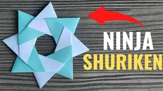 How To Make An 8 Pointed Ninja Shuriken | Easy Origami