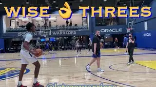 📺 James Wiseman shoots threes after Golden State Warriors training camp practice at Chase Center