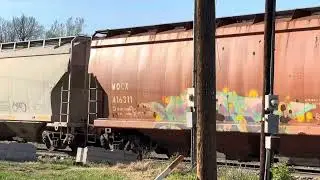 Grain Train Old Gateway CP 7003, 8206 & DP KCS 4148 #locomotive #train #cpkc