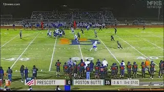 Poston Butte defeats Prescott 49-7